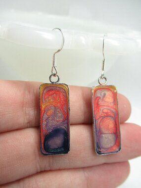 Rectangular Pebeo earrings